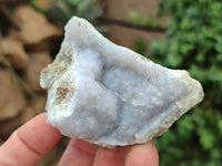 Natural Blue Lace Agate Geode Specimens x 12 From Nsanje, Malawi