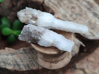 Natural Drusy Quartz Coated Calcite Pseudomorph Crystals x 20 From Lesotho