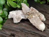 Natural Drusy Quartz Coated Calcite Pseudomorph Crystals x 20 From Lesotho