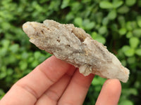 Natural Drusy Quartz Coated Calcite Pseudomorph Crystals x 20 From Lesotho