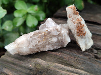 Natural Drusy Quartz Coated Calcite Pseudomorph Crystals x 20 From Lesotho