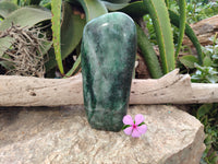 Polished Fuchsite Standing Free Forms x 1 From Madagascar