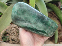 Polished Fuchsite Standing Free Forms x 1 From Madagascar