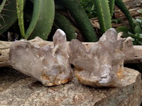 Natural Red Hematoid Quartz Clusters x 5 From Karoi, Zimbabwe