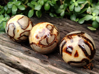 Polished Septerye Spheres x 6 From Mahajanga, Madagascar