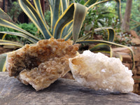 Natural Limonite Quartz Clusters x 4 From Solwezi, Zambia