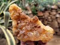 Natural Limonite Quartz Clusters x 4 From Solwezi, Zambia