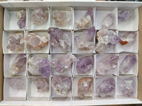 Natural Jacaranda Amethyst Single Quartz Crystal x 24 From Mumbwa, Zambia