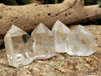 Polished Clear Quartz Crystals x 20 From Madagascar