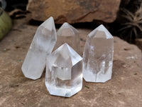 Polished Clear Quartz Crystals x 20 From Madagascar