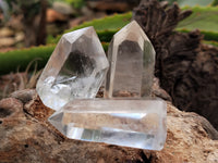 Polished Clear Quartz Crystals x 20 From Madagascar