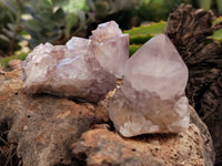 Natural Amethyst Spirit Quartz Clusters x 20 From Boekenhouthoek, South Africa