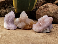 Natural Amethyst Spirit Quartz Clusters x 20 From Boekenhouthoek, South Africa