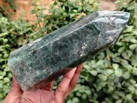 Polished Fuchsite Points x 2 From Madagascar