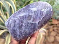 Polished Lepidolite with Pink Rubellite Standing Free Forms x 4 From Madagascar