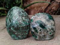 Polished Emerald Mica In Matrix Standing Free Forms x 4 From Mutoko, Zimbabwe