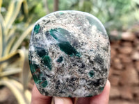 Polished Emerald Mica In Matrix Standing Free Forms x 4 From Mutoko, Zimbabwe