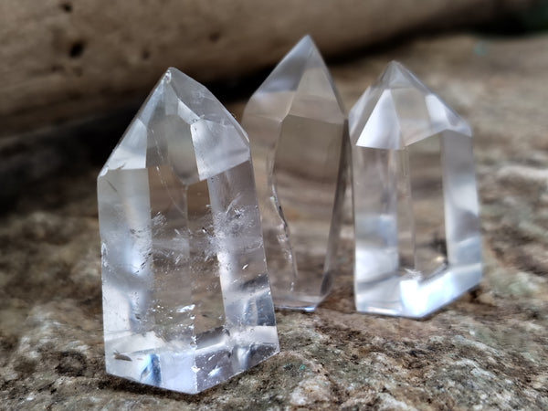 Polished Small Clear Quartz Crystals x 35 From Madagascar