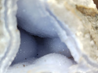 Natural Blue Lace Agate Geode Specimens x 12 From Nsanje, Malawi