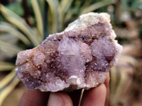 Natural Dark Purple Smokey Amethyst Spirit Quartz Clusters x 35 From South Africa