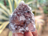 Natural Dark Purple Smokey Amethyst Spirit Quartz Clusters x 35 From South Africa