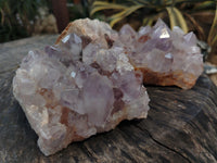 Natural Jacaranda Amethyst Quartz Cluster x 2 From Mumbwa, Zambia