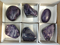 Polished Lepidolite Free Forms x 6 From Madagascar