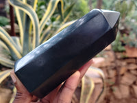 Polished Black Basalt Points x 3 From Antsirabe, Madagascar