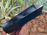 Polished Black Basalt Points x 3 From Antsirabe, Madagascar