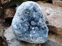 Natural Celestite Geode Specimen x 1 From Sakoany, Madagascar