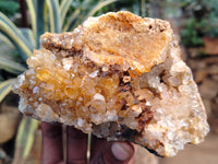 Natural Limonite Quartz Clusters x 3 From Solwezi, Zambia