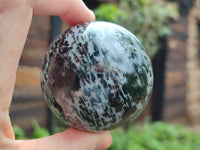 Polished Gabbro Merlinite Sphere's x 4 From Ambatofinandrahana, Madagascar