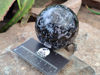 Polished Gabbro Merlinite Sphere's x 4 From Ambatofinandrahana, Madagascar