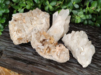 Natural Quartz Clusters x 3 From Madagascar