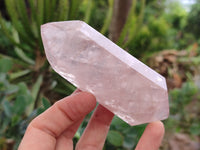 Polished Double Terminated Rose Quartz Points x 6 From Ambatondrazaka, Madagascar