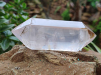 Polished Double Terminated Rose Quartz Points x 6 From Ambatondrazaka, Madagascar