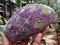 Polished Stichtite Standing Free Forms x 3 From Barberton, South Africa