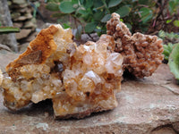 Natural Limonite Quartz Clusters x 5 From Solwezi, Zambia