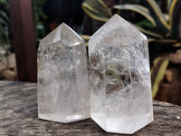 Polished Clear Quartz Crystals x 4 From Madagascar