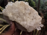 Natural White Quartz Clusters x 3 From Madagascar