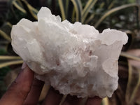 Natural White Quartz Clusters x 3 From Madagascar