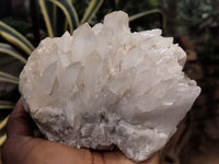 Natural White Quartz Clusters x 3 From Madagascar