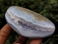 Polished Blue Lace Agate Geodes x 6 From Nsanje, Malawi