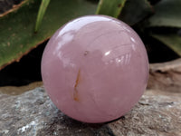 Polished Rose Quartz Spheres x 3 From Ambatondrazaka, Madagascar