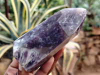 Polished Lepidolite with Pink Rubellite Points x 6 From Ambatondrazaka, Madagascar