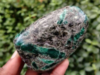 Polished Emerald Mica In Matrix Standing Free Forms x 4 From Mutoko, Zimbabwe