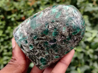 Polished Emerald Mica In Matrix Standing Free Forms x 4 From Mutoko, Zimbabwe