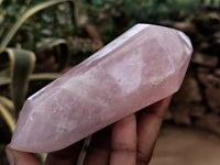 Polished Double Terminated Rose Quartz Points x 6 From Ambatondrazaka, Madagascar