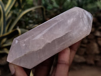 Polished Double Terminated Rose Quartz Points x 6 From Ambatondrazaka, Madagascar