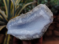 Natural Blue Lace Agate Geodes x 12 From Nsanje, Malawi